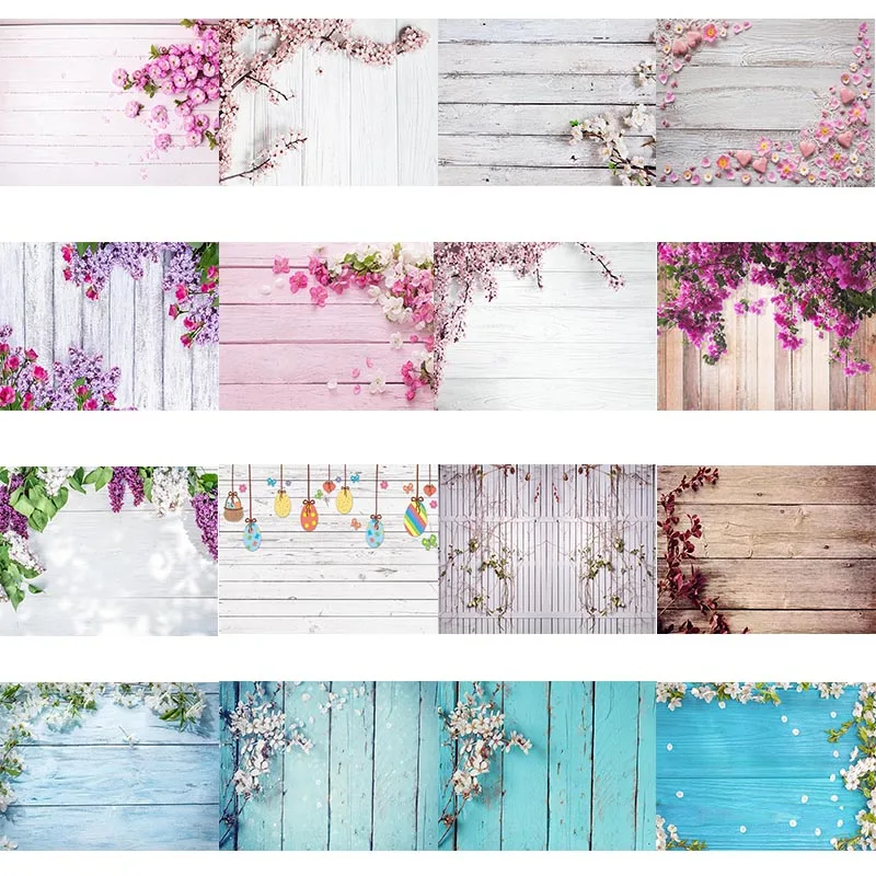 Avezano Photography Backdrops Newborn Party Wood Floor Board Flowers Wedding Decor Vinyl Background Photo Studio Photozone Props