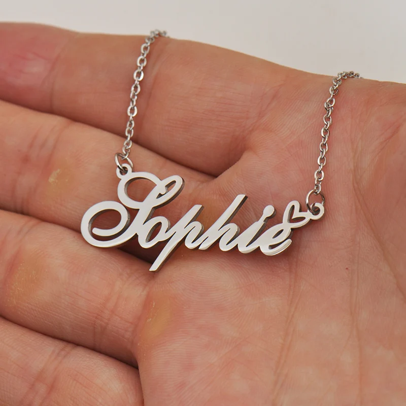 God Met Liefde Hart Gepersonaliseerde Karakter Ketting Met Naam Janiyah Voor Beste Vriend Sieraden Gift