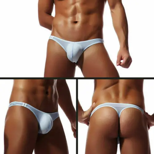 New Hot Sale10 Styles Men\'s Underwear T-Back G-String Briefs Sexy Breathable Tangas Thong Lingerie Fashion Breathless Thong Male