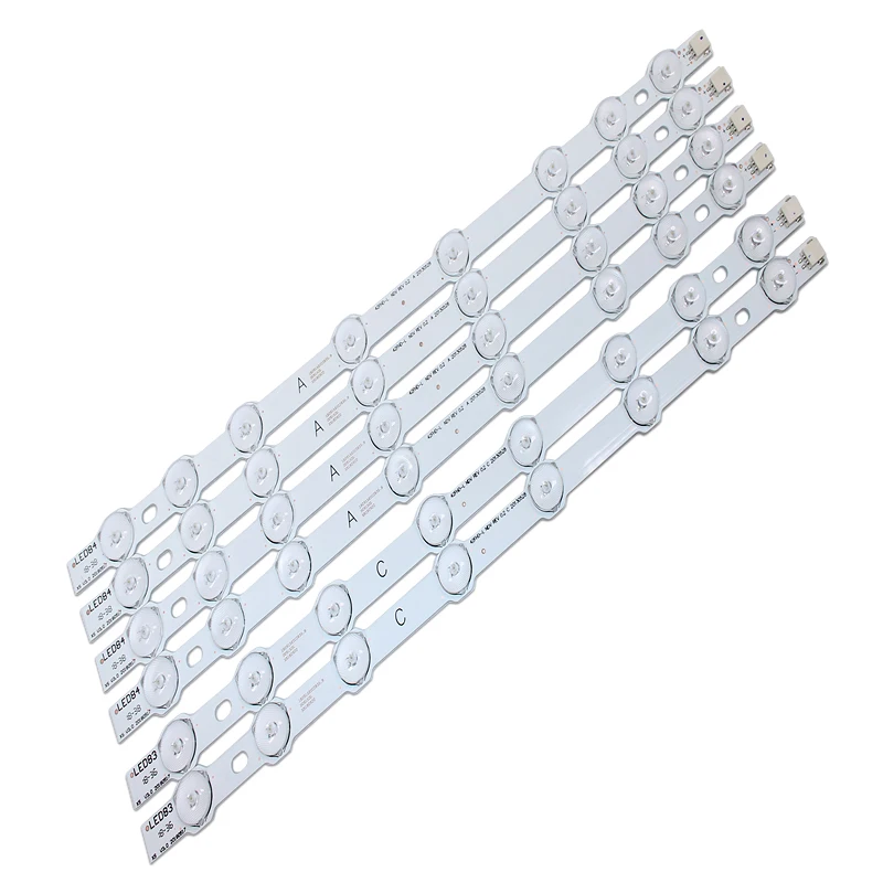 

374mm 8 LED Backlight Lamp strip For Hitachi 42" TV Innotek 42FHD-L NDV REV0.2 42HXT12U VES420UNDL-N01 42HXT12U LED42F7275