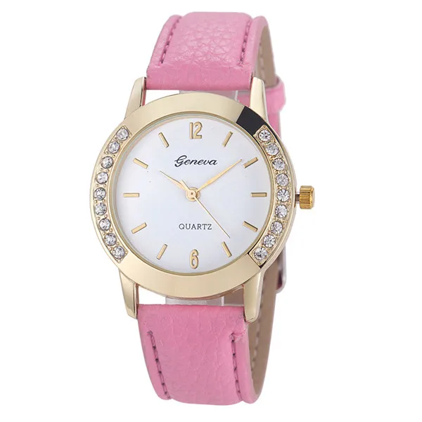 Geneva Fashion Women Watches Ladies Watches Leather Band Quartz Watches Montre Femme Reloj Mujer Elegante 2020 Clearance Sale