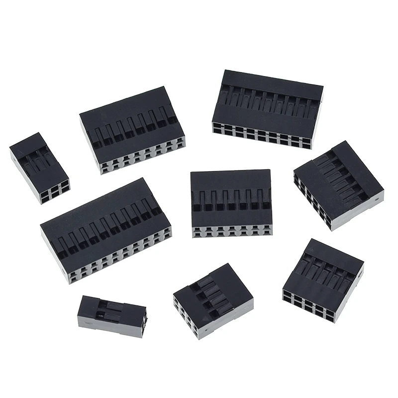 Für DuPont-Drahtgehäuse aus Kunststoff, 2,54 mm, zweireihig, für DuPont-Drahtsteckverbinder 2P/3P/4P/5P/6P/7P/8P/9P/10P, Gehäuse für 2*4-polige/2*5-polige Steckverbinder – Detail 6