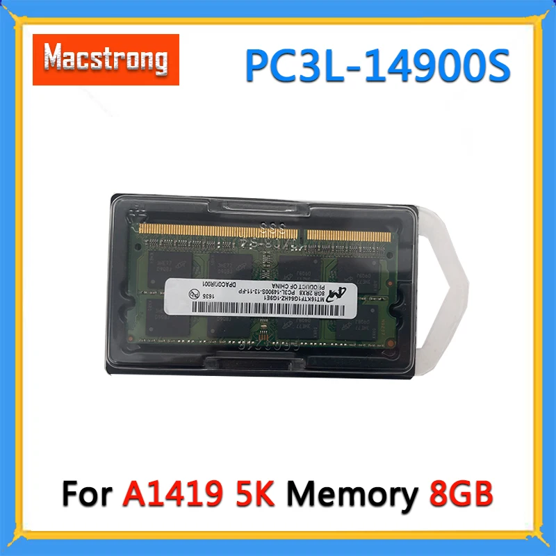 

Original New PC3L-14900S 8GB for iMac 27" Retina A1419 RAM 2Rx8 DDR3 1866 MHz SO-DIMM Memory Module Late 2015