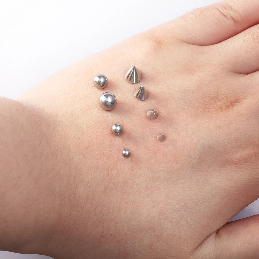 Aufkleber Fake Belly Augenbraue Lippenpiercing Ohrstecker Nicht durchbohrt Ohrring Ohrstecker Set Neuer Fake Nasenring Piercing Schmuck Dermal Anchor Top – Detail 6