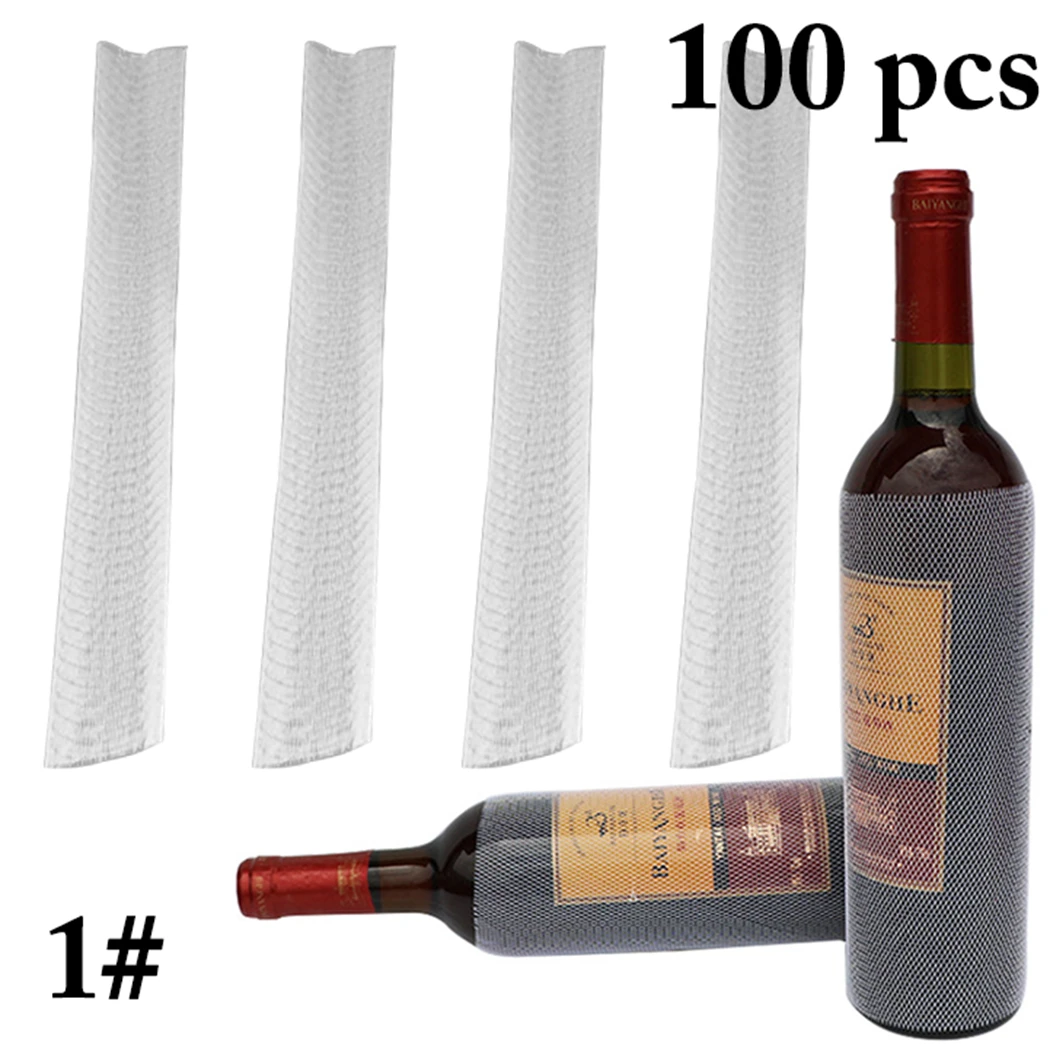 PE plastic prevent friction Wine Bottle Sleeve Protection Net Cover Mesh Liquor Bottle Sleeve Wine Bottle Supplies