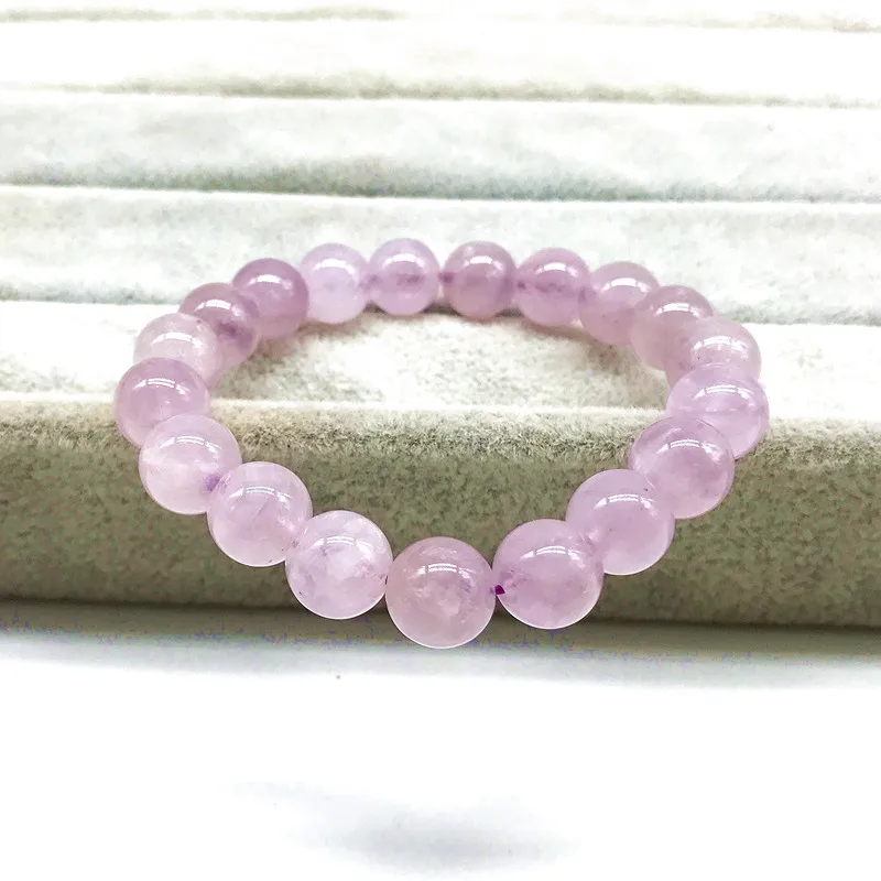 New Women Bracelet Nature Color Lavender Crystal Purple Jades 6 mm 8 mm 10 mm Not Dyed Not Glass 100% Really Color