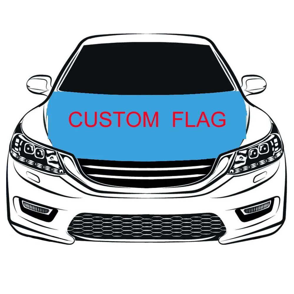 

custom car cover hood flag