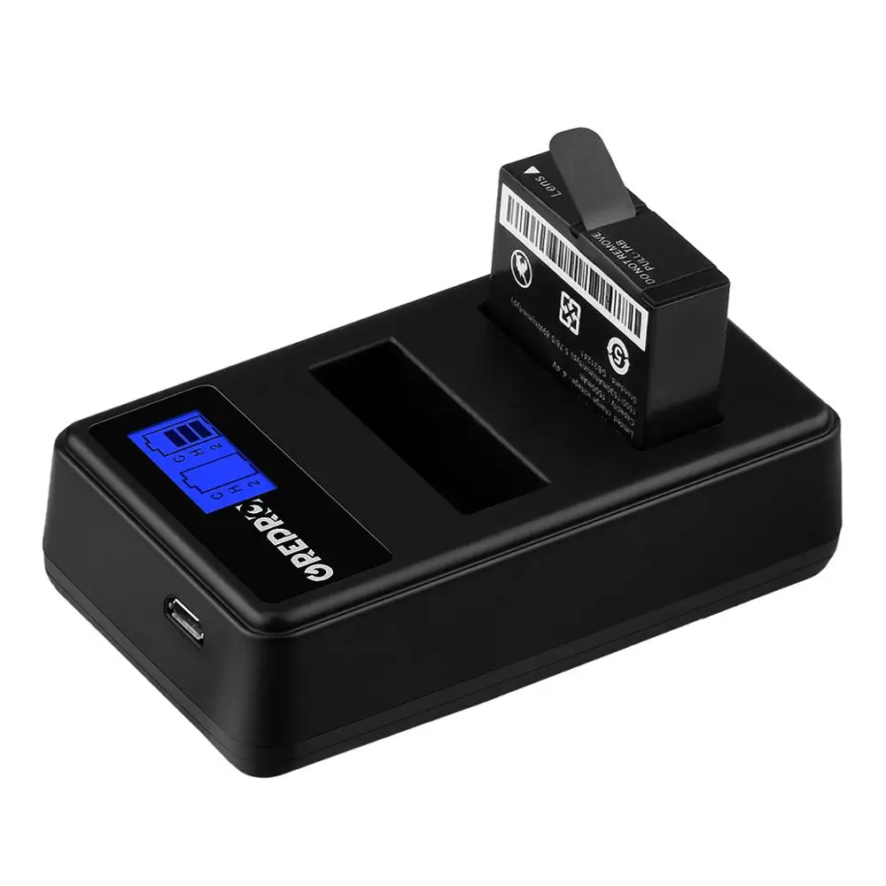 1500mAh Battery AZ16-1 AZ16-2 + LCD Dual USB Charger for Xiaomi YI 4K 4K+ Yi Lite YI 360 VR Action Cameras