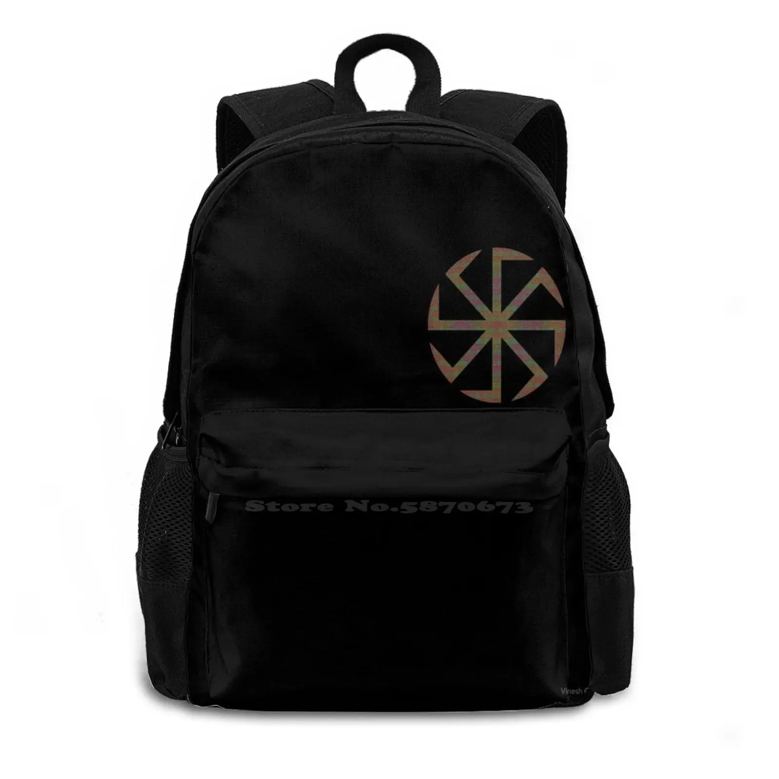 Slavic Hot Sale Schoolbag Backpack Fashion Bags Culture Slavic Paganism Europe Ancient Slavs Psychedelia Psyart Tripping