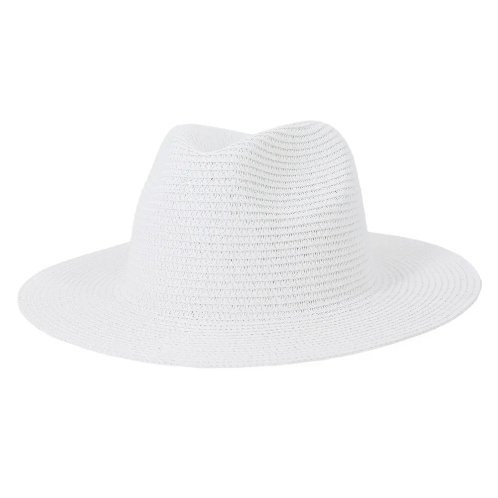 Großhandel Sun Hüte Männer Frauen Sommer Panama Breite Krempe Stroh Hüte Mode Bunte Outdoor Jazz Strand Sonnenschutz Kappe – Detail 6