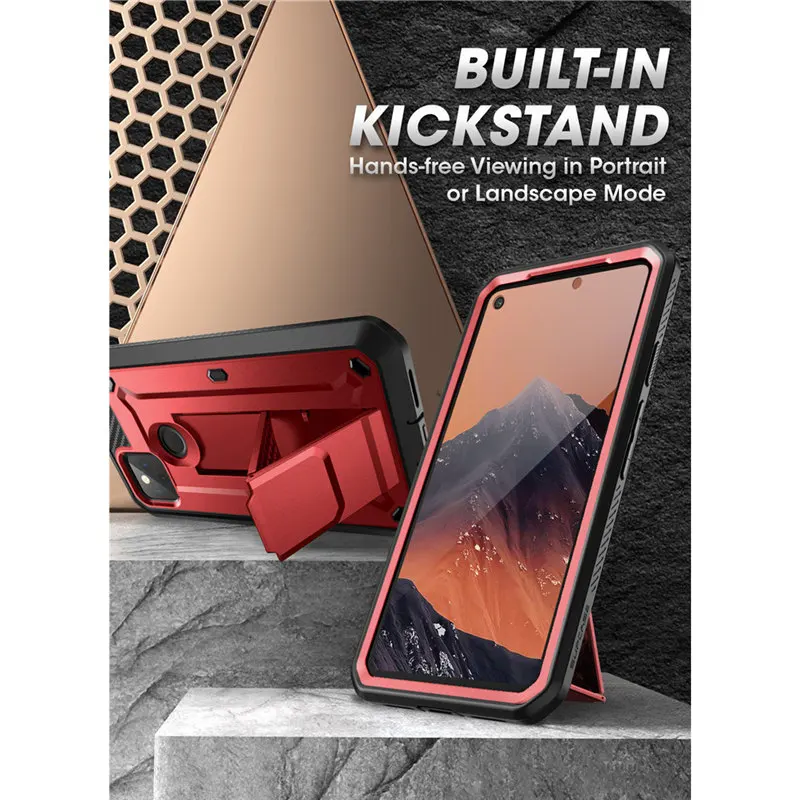 SUPCASE For Google Pixel 4A 5G Case (2020) UB Pro Full-Body Rugged Holster Case Protective Cover WITH Built-in Screen Protector