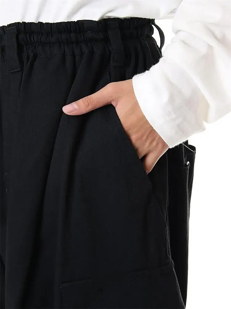 Pantalon Halen à neuf points pour hommes, vêtements décontractés pour coiffeurs, entrejambe bas, grande taille, tendance de la mode, nouveau