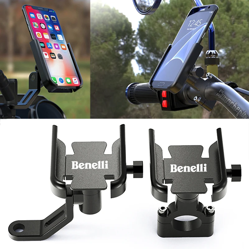 

For Benelli 502c TRK 702 502X TNT 125 300 Leoncino 500 Motorcycle Handlebar Mobile Phone Holder Bicycle GPS Stand Mount Bracket