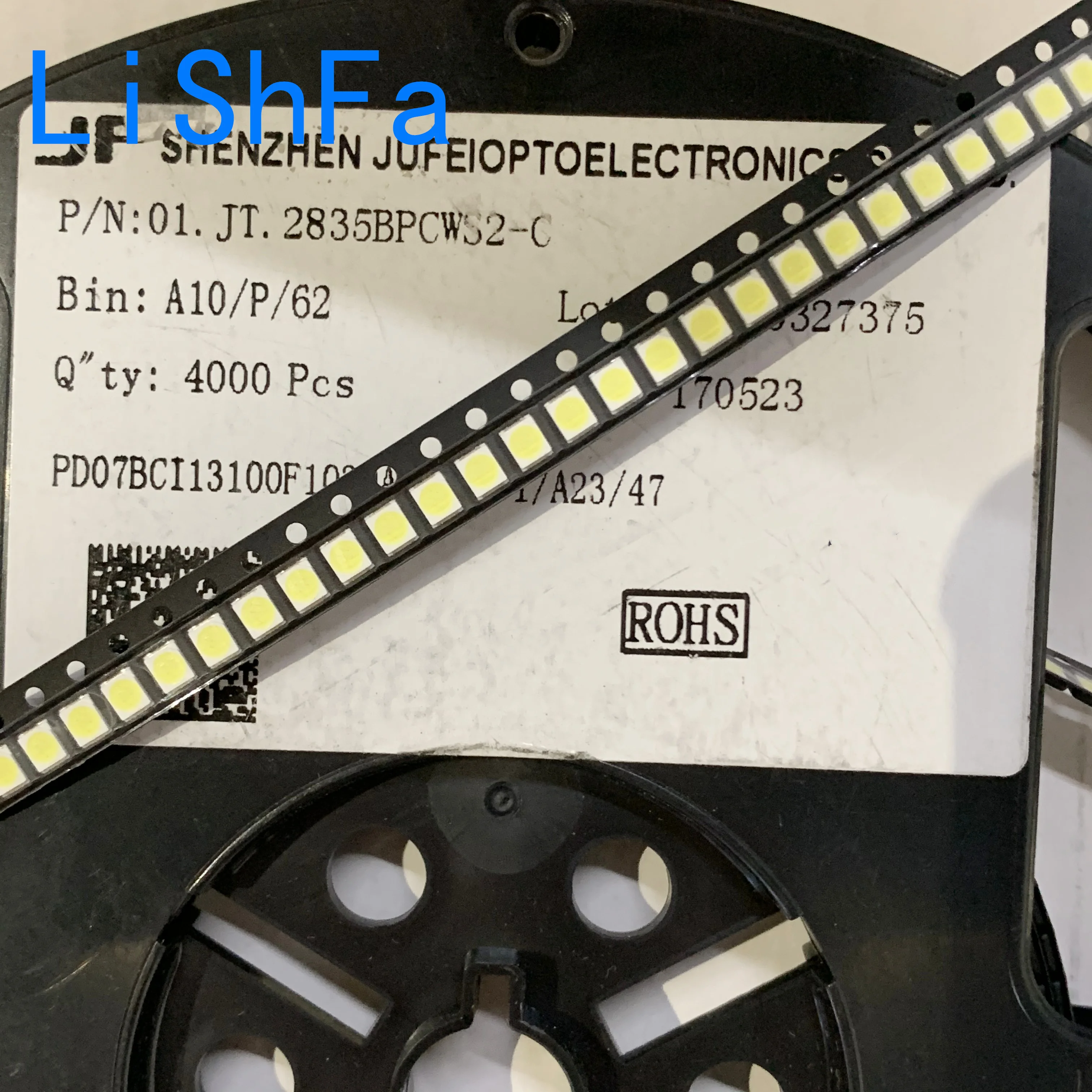 Original for JF photoelectric 6v original chip lamp bead 3528 lamp bead LCD TV backlight LED 2835 1W 6V cold white light