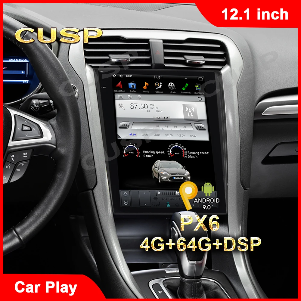 

ANDROID 12.1 inch 4G+64G Car Multimedia DSP For Ford Mondeo Fusion MK5 2013 2014 2015 2016 2017 2018 CAR GPS NAVIGATION Car Play