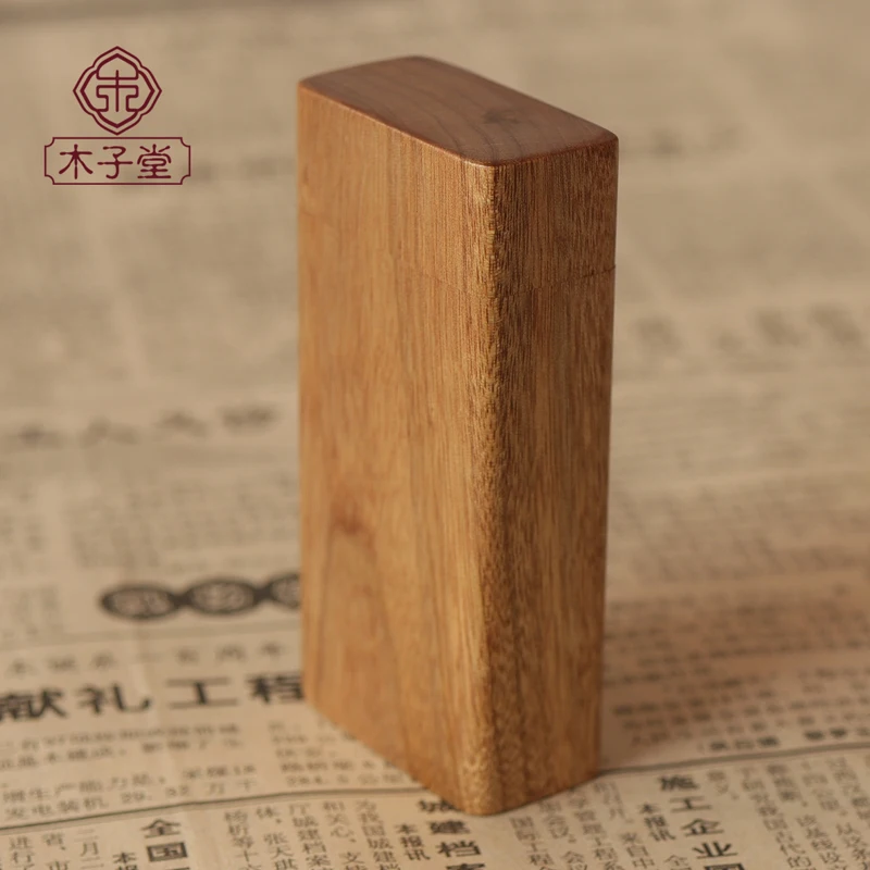 Wooden Lighter Shell Hollowed Out Hinge For BIC J3 Disposable Gas Lighter 84*40*20MM