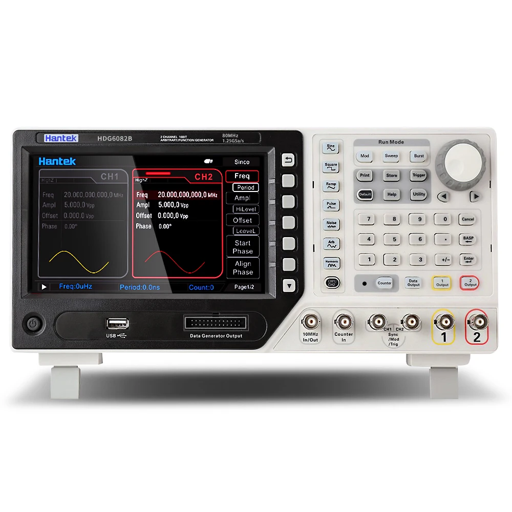 

Hantek Arbitrary Waveform Generator HDG6202B/HDG6162B/HDG6112B/HDG6082B with 32 Types Automatic Measurement Functions, 1.25GSa/s