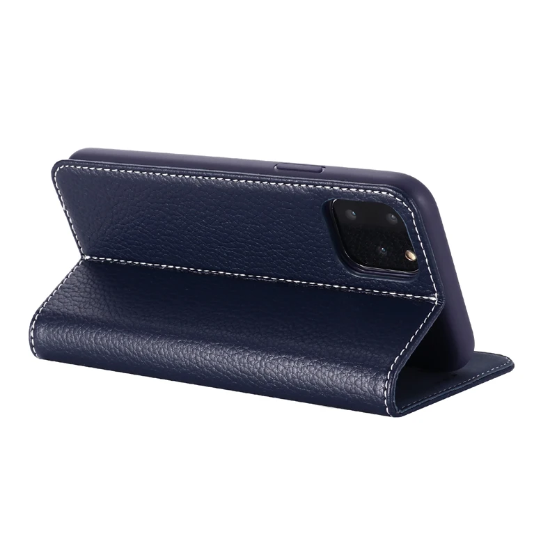 고급 정품 가죽 지갑 케이스 아이폰 11 프로 맥스 X XS XR 8 7 6 6S 플러스 5 5S 전화 Shockproof 보호 플립 커버 케이스