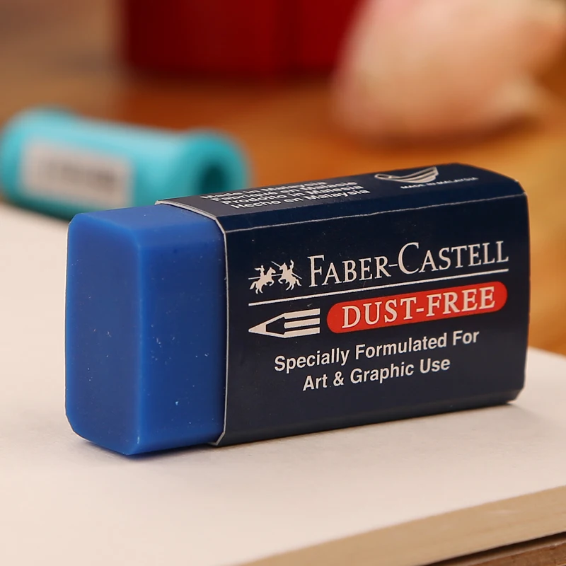 Faber-Castell 1871-70 Eraser Super Clean Eraser No Detrital Drawing Eraser Professional 10 Pcs