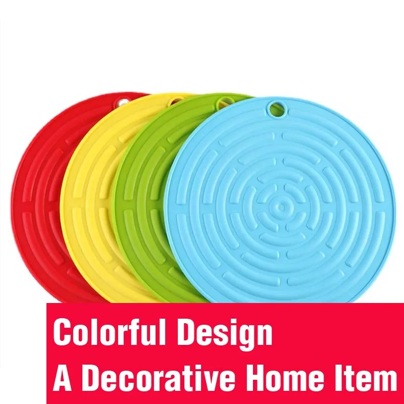 Silicone Placemat Tablemat Kitchen Home use for Protect Table No Heat Transfer Hot Handle Wraper Mat