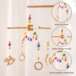 Baby Toys Crib Mobile Bed Bell Rattles 0 12 Months Children Montessori Toy for Newborn Animals Hanging Infant Stuffed Toy Gift