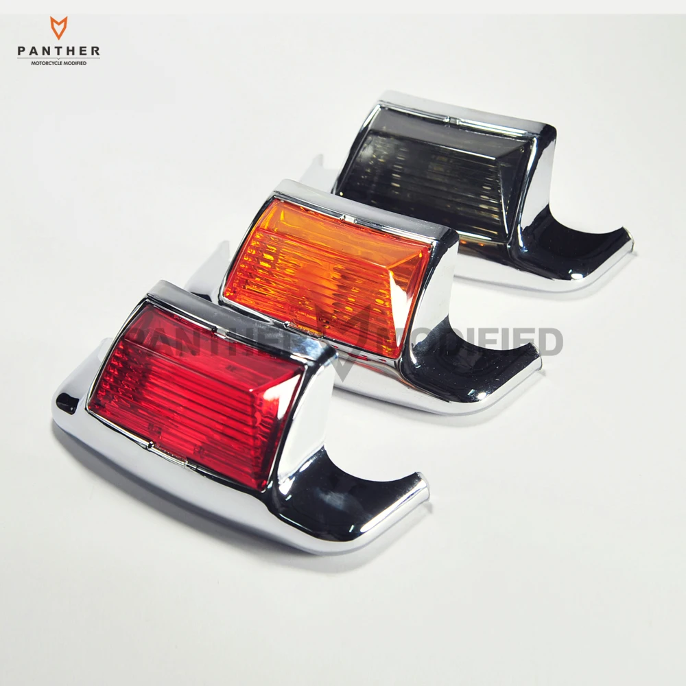 

3 colors Motorcycle Front Rear Fender Tip Light Lens case for Harley FLHT Electra Glide Standard