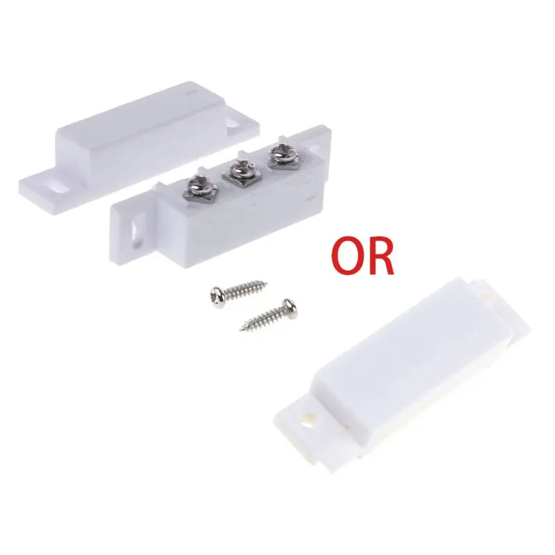 NC NO แม่เหล็กสวิทช์สวิทช์เซ็นเซอร์ประตูแบบมีสายลูกกลิ้งชัตเตอร์ประตู Home Alarm System Drop Shipping