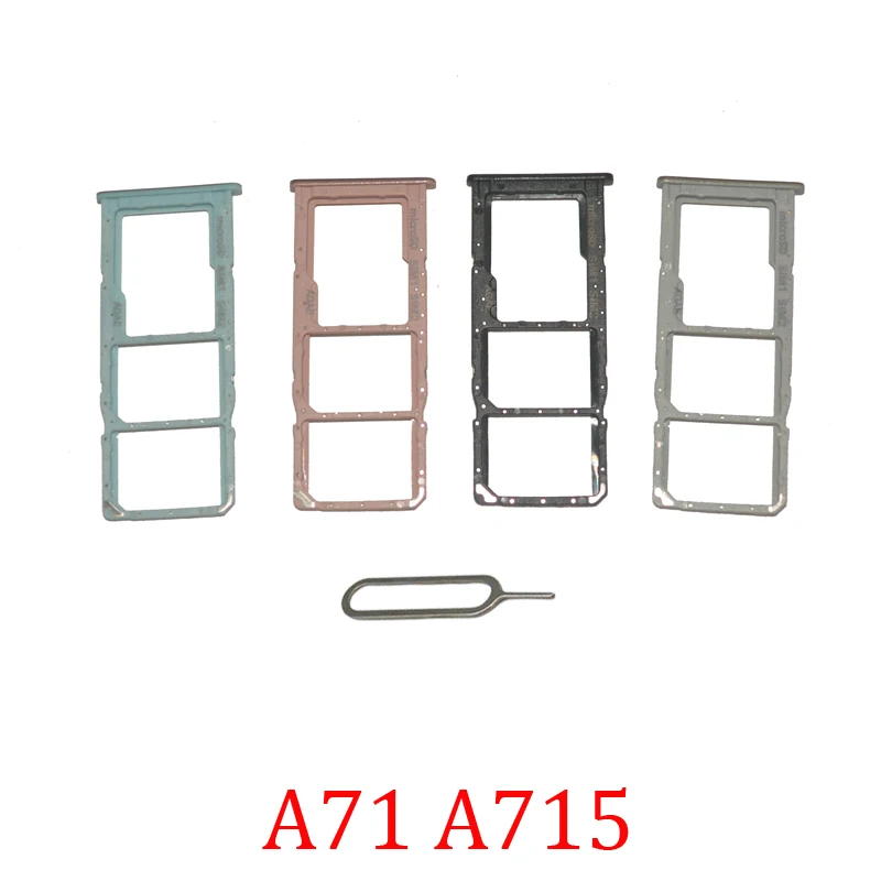 Sim Card Tray Slot For Samsung Galaxy A12 A125 A21s A217 A51 A515 A71 A715F A715 4G Phone New Micro SD SIM Chip Adapter