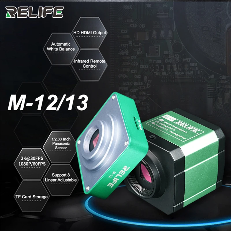 Imagem -03 - Microscópio Trinocular Hdmi Câmera hd de Alta Velocidade para Solda Cpu Observação Reparo