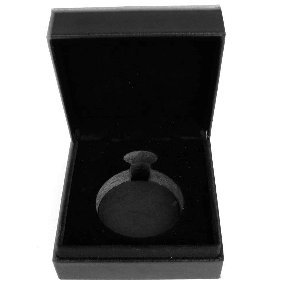 Haute Qualité Élégant Organisateur Boîte Cadeau Mousse Poche En Cuir Noir Montre Boîte De Rangement