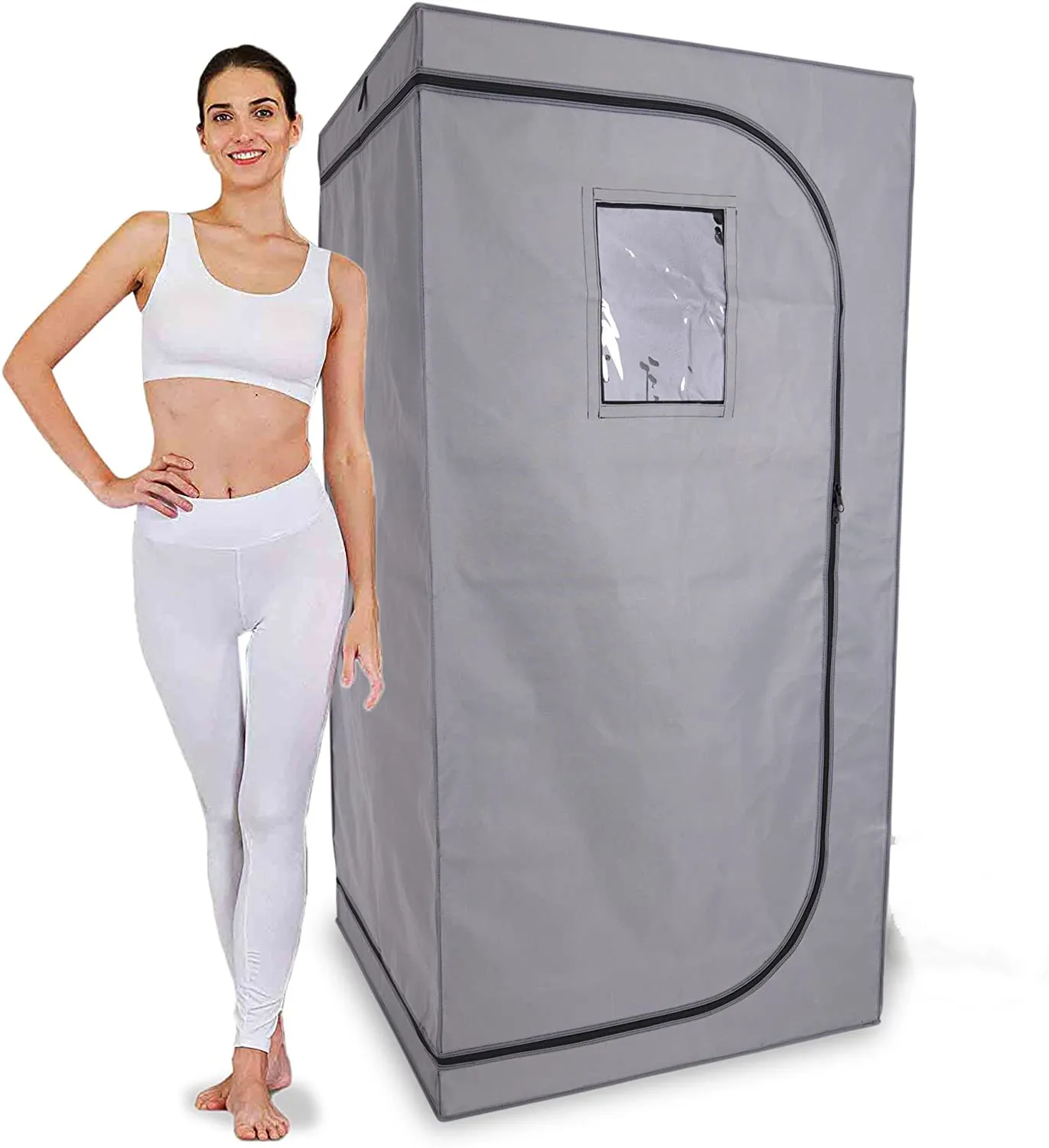 Imagem -03 - Full Body Sauna Tent com Tubo de Fold Chair Não Incluir Gerador de Vapor Casa Banho Suporte Apenas Aço Inoxidável