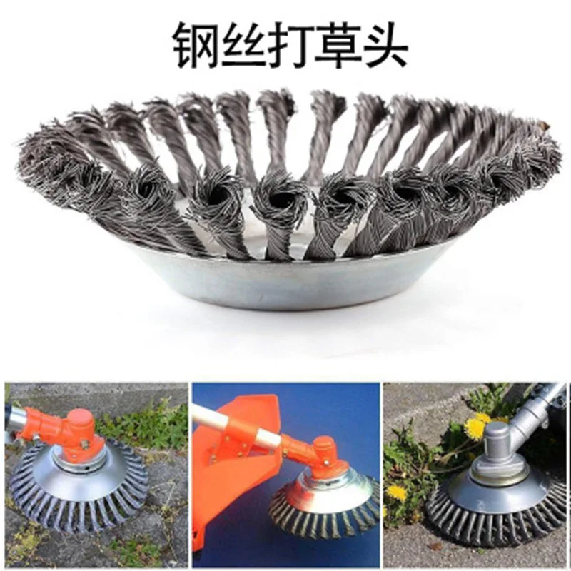 

6/8 Inc Steel Grasss Trimmer Head Brushcutter Wire Debroussailleuse Weed Brush Blade for Garden Lawnmover Power Tool