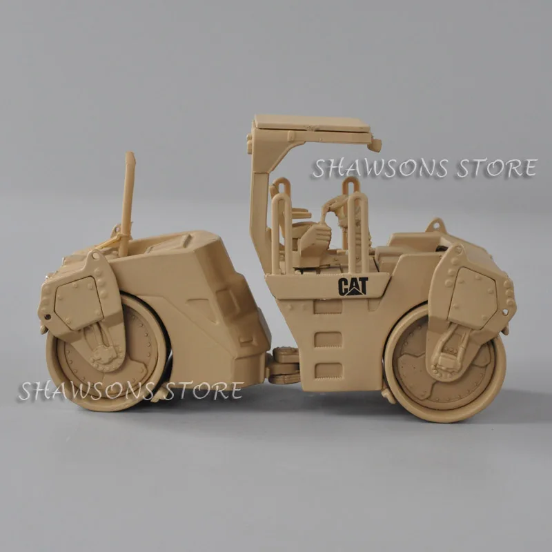 1:50 Diecast Metal Engineering Vehicle Model Toys CAT Military CB-534D Vibratory Asphalt Compactor Truck Miniature Replica