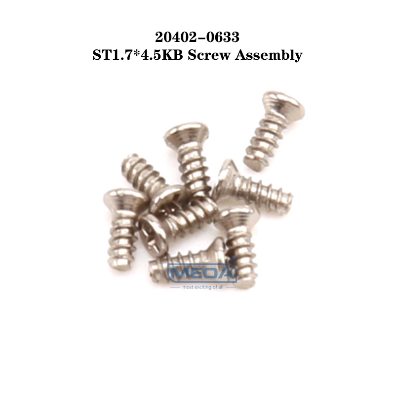 Wltoys 20402-0633 RC Car Spare Parts 1/20 Original Accessories ST1.7*4.5KB Screw Assembly