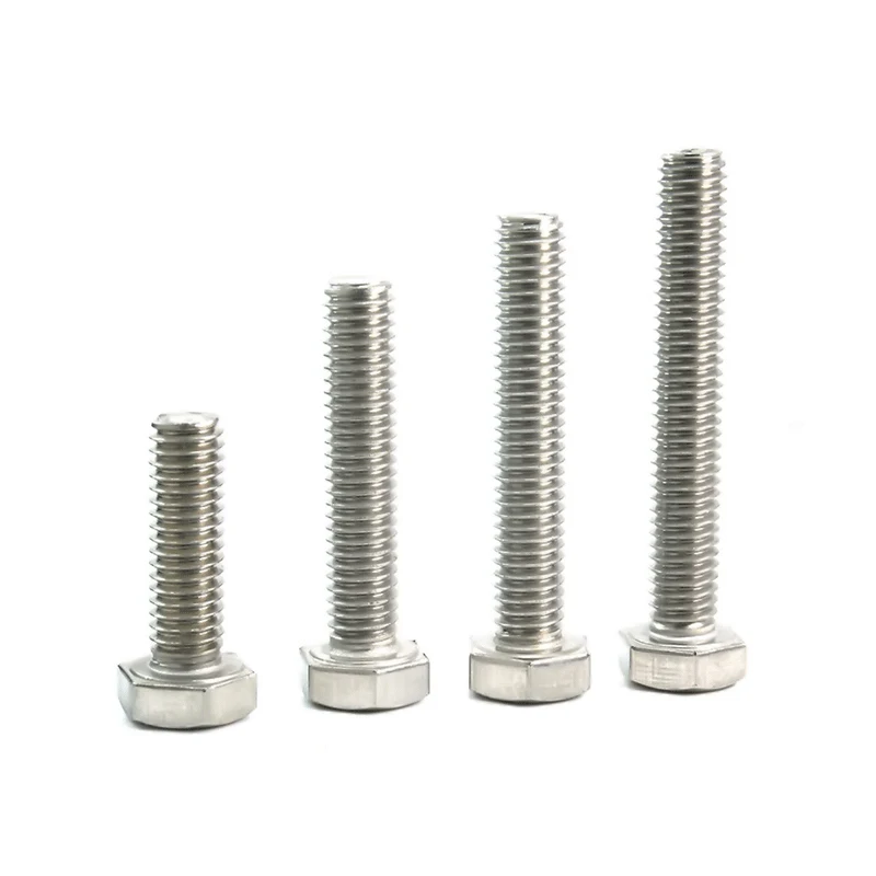 M4 Screws External Hex Hexagon Head Screws Full Threaded Up To The Head 304 Stainless Steel Bolt Machine Screws DIY Maintain