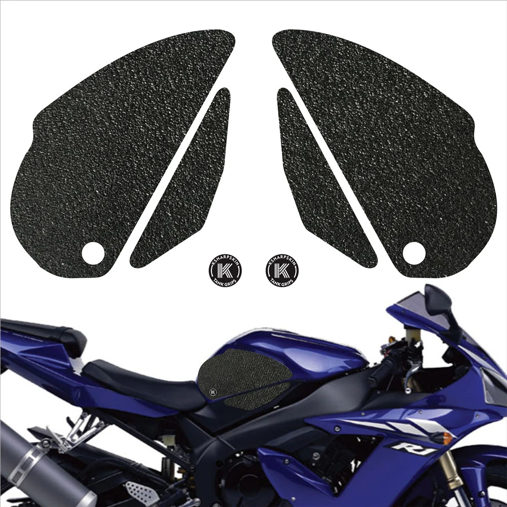 

Motorcycle tank grip fuel tank traction pad side knee grip friction protector sticker for YAMAHA 02-03 YZF R1 yzfr1