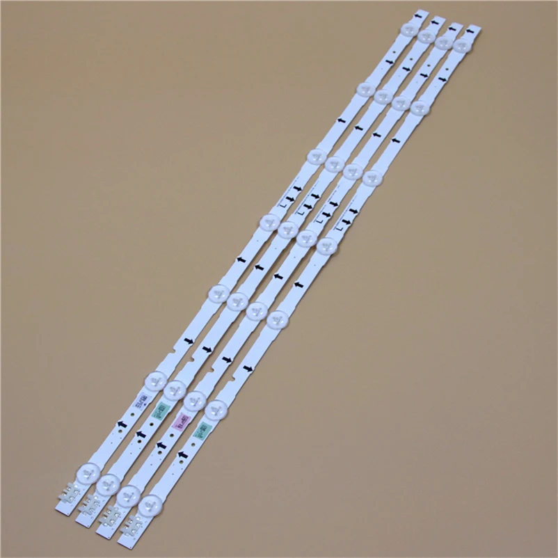 645mm TV LED Light Bars For Samsung UE32H5505AK UE32H5570AS UE32H5570SS UE32H6200AK Backlight Strip Kit 7 LED Lamps Lens 4 Bands