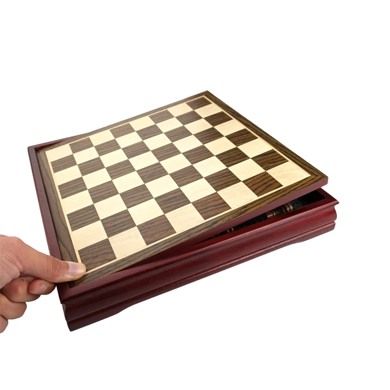 New Pattern Chess Pieces Wood Wood Coffee Table Professional Chess Board Family Games Chess Set Traditional Games Yernea image 4