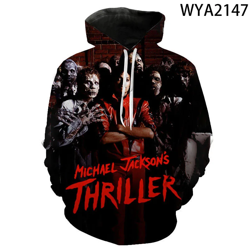 New Hoodies Fashion Michael Jackson 3D Printed Men Women Children Sweatshirts Pullover Long Sleeve Boy Girl Kids Casual Tops