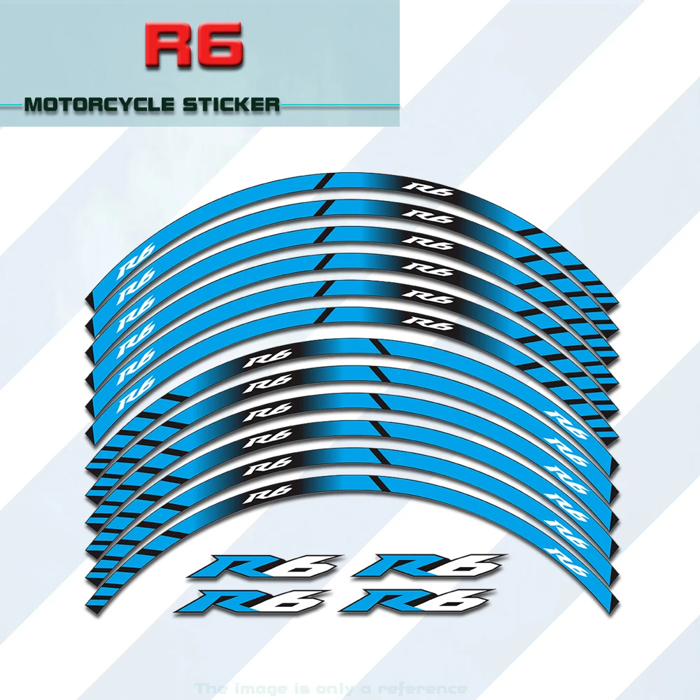 

Waterproof and reflective stickers for motorcycle wheels are on sale for YAMAHA YZF-R6 YZF R6