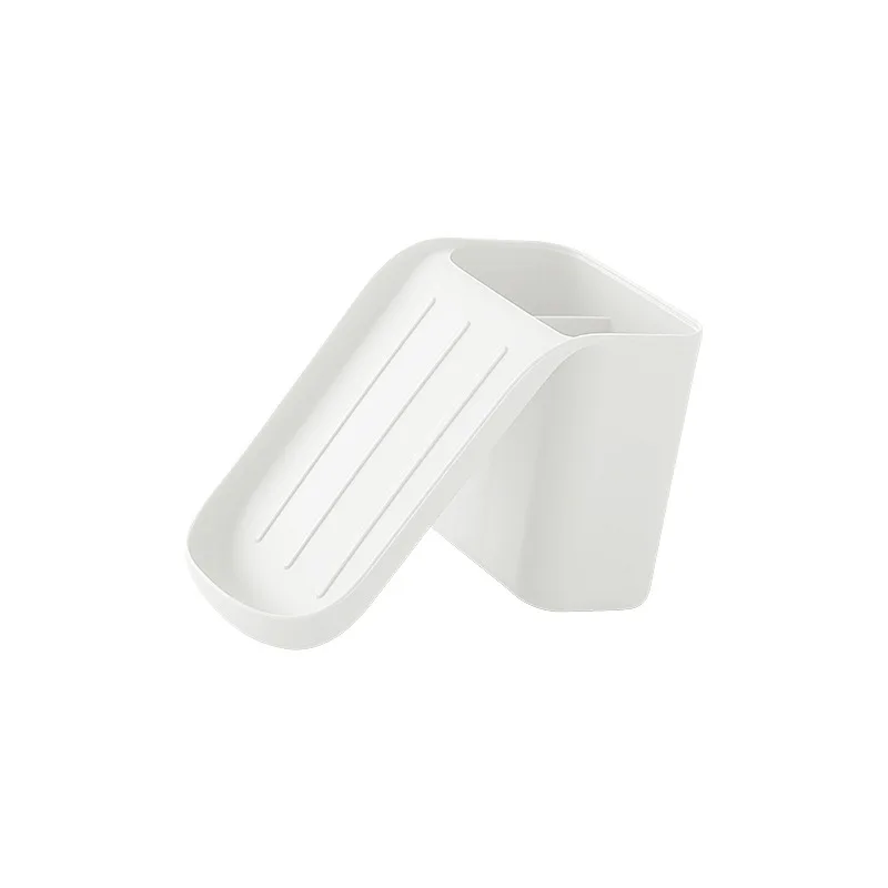 Multifunctional Drain Soap Storage Box Free Perforation Bathroom Toothpaste Toothbrush and Small Object Sucker Storage Box