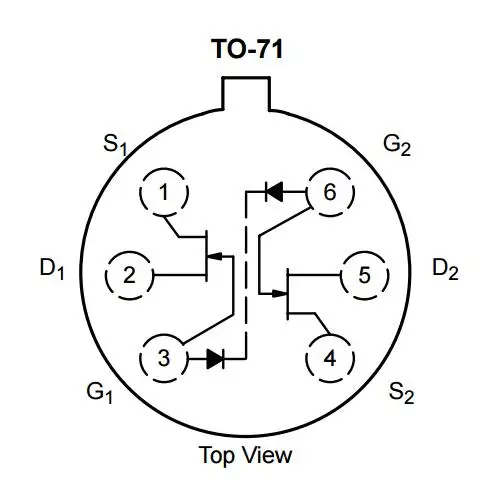 1pcs MP3958 N-Channel JFET FET Gold Plated Foot can Metal Package Input Differential Twin tube