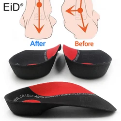 EiD 3/4 Severe Flat feet insoles Orthotic Arch Support Inserts Orthopedic Shoes soles Heel Pain Plantar Fasciitis Men Woman