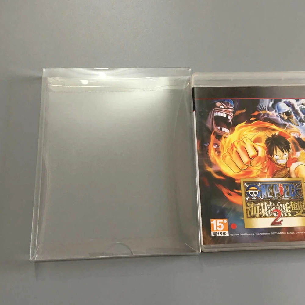 Clear transparent box For PS3  game card  collection display   storage  PET  protective box