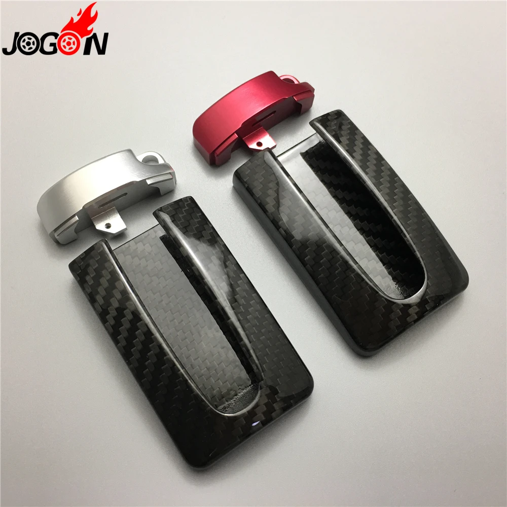 For INFINITI Q50 Q60 Q70 QX30 QX50 QX60 QX70 QX80 Carbon Fiber Smart Remote Key Fob Case Bag Shell Holder Cover view 2