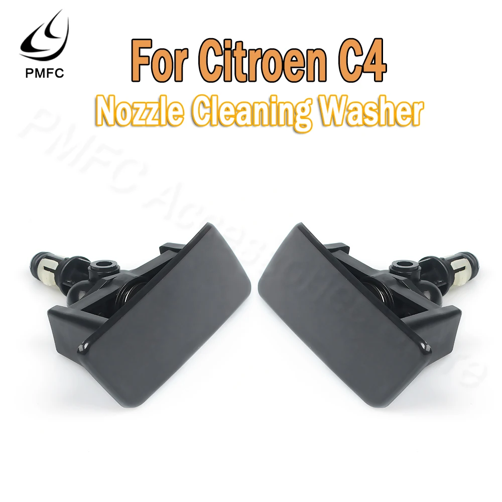 PMFC Car Headlight Water Spray Washer Nozzle Headlamps Cleaning For Citroen C4 Headlamps Cleaning Washer Cover