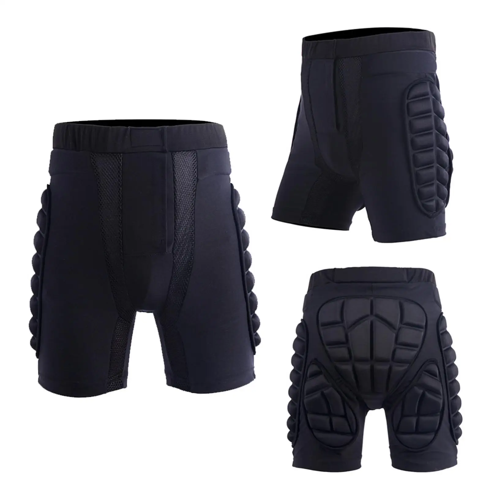 Unisex Motorcycle Snowboard Ski Protective Hip Butt Padded Shorts