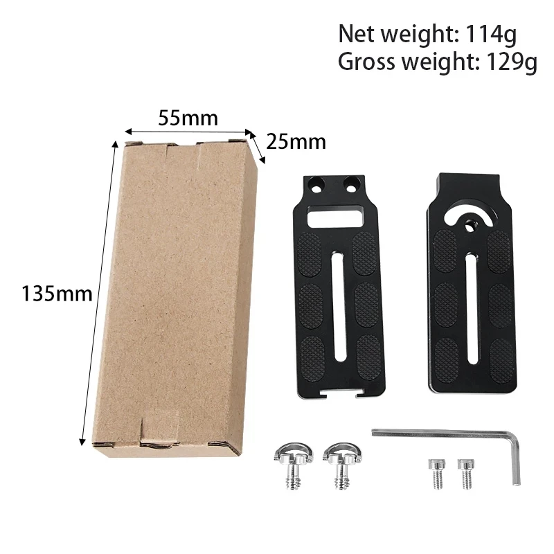 BEXIN-Universal L placa para câmera SLR, liberação rápida, fixação de sapato frio, cabeça do tripé, controlador CamFi