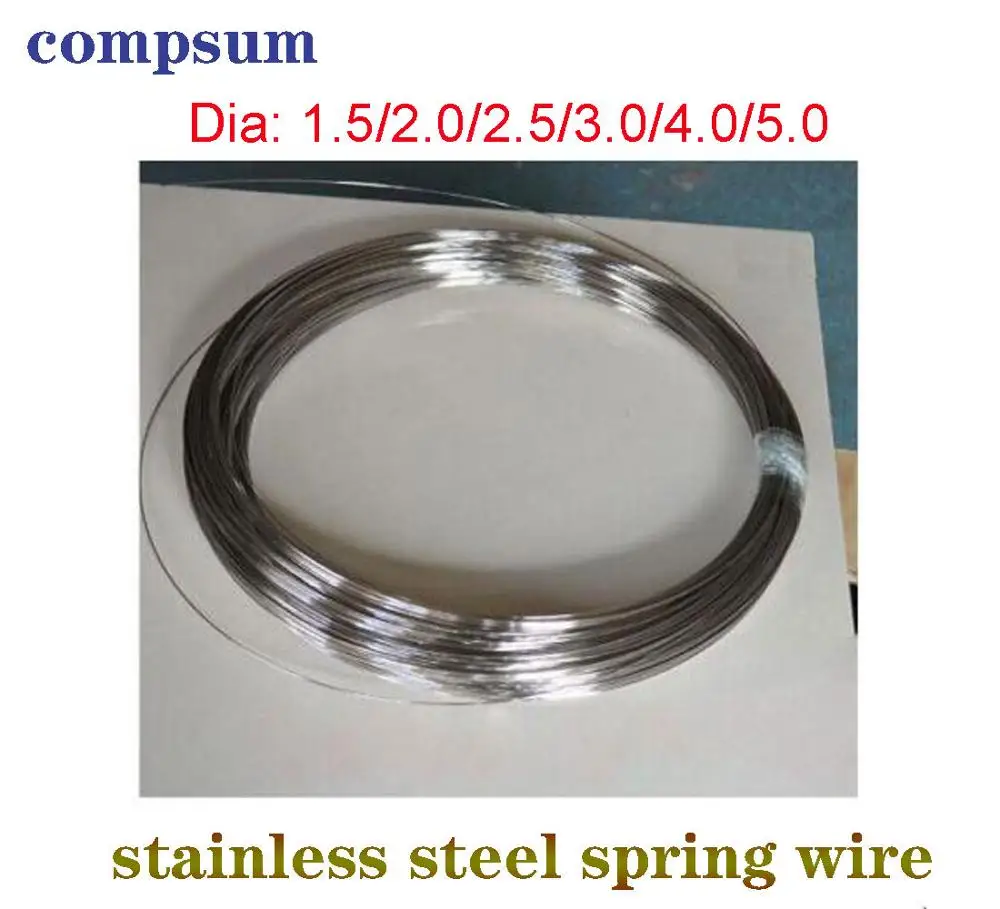 Spring Steel Wire For Fishing Hooks Make Jewelry DIY 0.2mm  0.3mm  0.4mm  0.5mm 0.6mm Spring Steel Wire