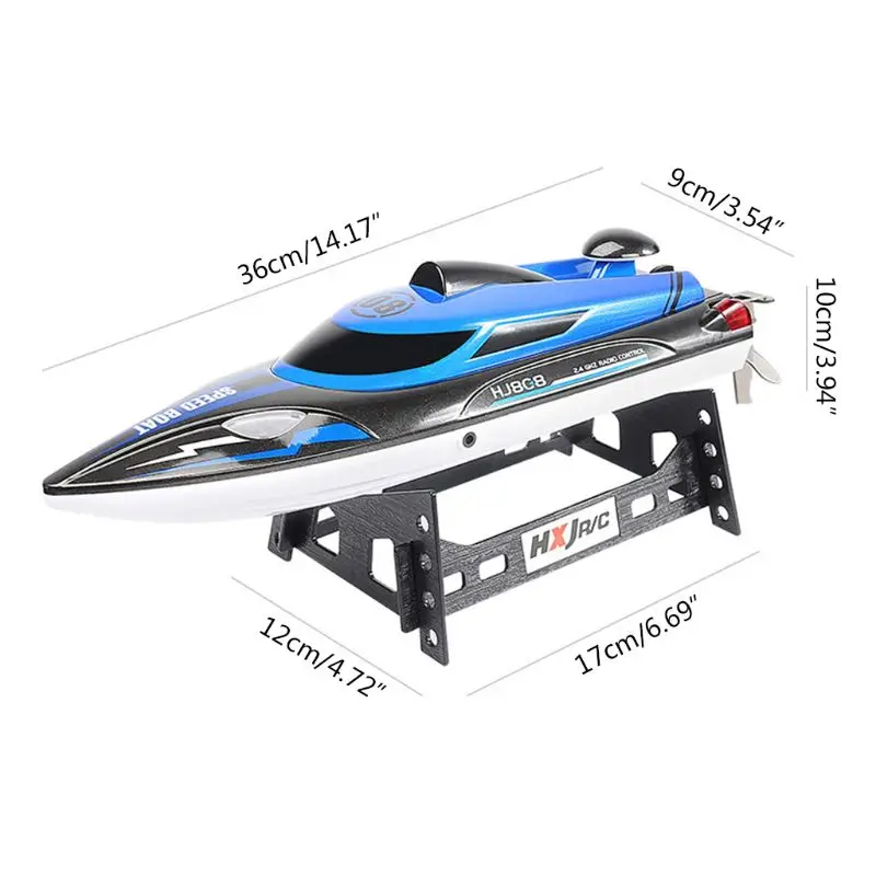 Premium Quality HJ808 RC Boat 25km/h 2.4G High Speed Remote Control Racing Ship Water Speed Boat Children Model Toy Kids